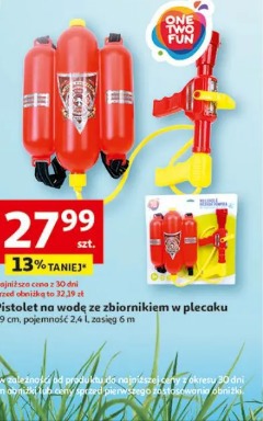 Pistolet na wodę ze zbiornikiem w plecaku