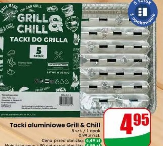 Tacki aluminiowe Grill & Chill