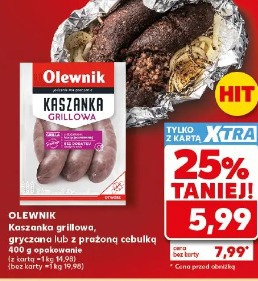 Olewnik Kaszanka grillowa, gryczana lub z prażoną cebulką