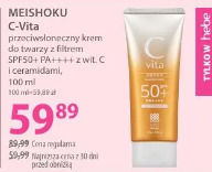 MEISHOKU C-Vita przeciwzmarszczkowy krem do twarzy z filtrem SPF50+ PA++++ z wit. C i ceramidami