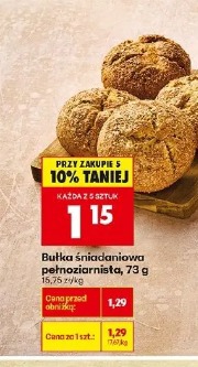 Bułka śniadaniowa pełnoziarnista