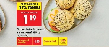 Bułka śniadaniowa z ziarnami