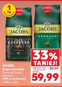 Jacobs Kawa ziarnista Kronung, Crema, Espresso
