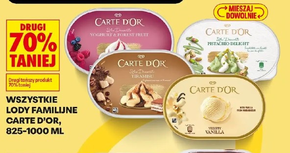 Wszystkie lody familijne Carte d'Or
