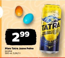 Piwo Tatra Jasne Pełne