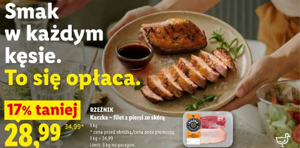 Rzeźnik Kaczka – filet z piersi ze skórą