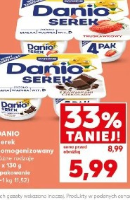 Danio Serek homogenizowany różne rodzaje