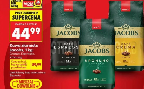 Kawa ziarnista Jacobs Crema, Espresso, Krönung