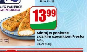 Mintaj w panierce z dzikim czosnkiem Frosta