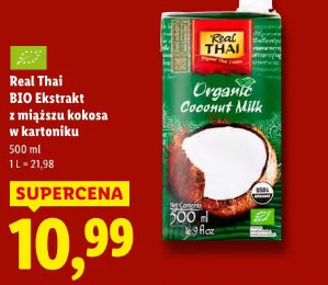 Real Thai BIO Ekstrakt z miąższu kokosa w kartoniku