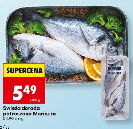 Świeża dorada patroszona Marinero