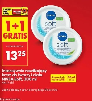 Intensywnie nawilżający krem do twarzy i ciała Nivea Soft