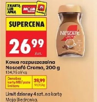 Kawa rozpuszczalna Nescafé Crema