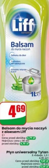 Balsam do mycia naczyń z aloesem Liff