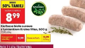 Kiełbasa biała surowa z tymiankiem Kraina Mięs