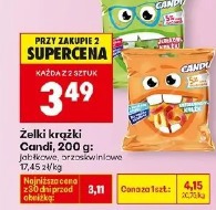 Żelki krążki Candi, 200 g: jabłkowe, brzoskwiniowe