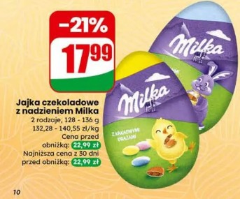Jajka czekoladowe z nadzieniem Milka