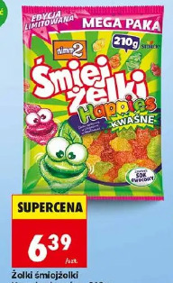 Żelki śmiejżelki Happies kwaśne