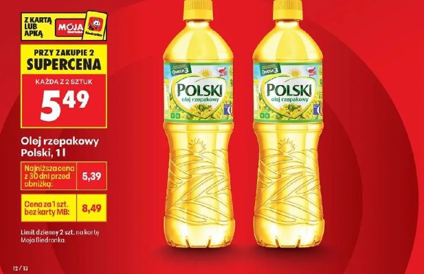 Olej rzepakowy Polski, 1l