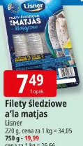 Filety śledziowe a’la matjas Lisner