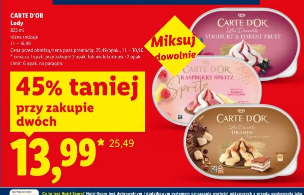 Carte D'or lody
