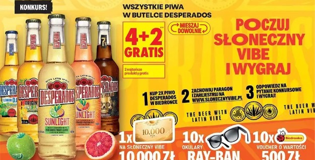Wszystkie piwa w butelce Desperados