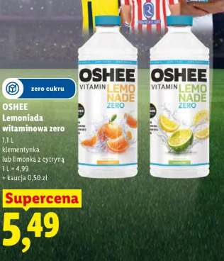 Oshee Lemoniada witaminowa zero klementynka lub limonka z cytryną