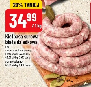 Kiełbasa surowa biała dziadkowa