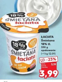 Łaciata Śmietana 18% tł.