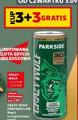Crazy Wolf Parkside Lime Napój energetyzujący puszka