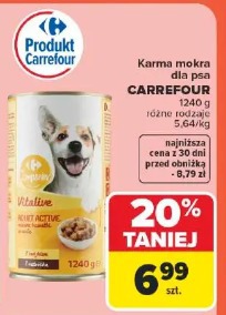 Karma mokra dla psa Carrefour