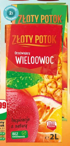 Napój niegazowany Złoty Potok