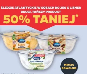 Śledzie atlantyckie w sosach do 350 g Lisner