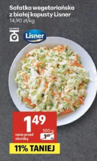 Sałatka wegetariańska z białej kapusty Lisner