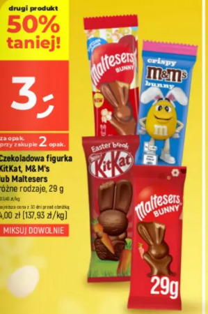 KitKat, M&M's lub Maltesers czekoladowa figurka