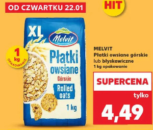 Melvit Płatki owsiane górskie lub błyskawiczne