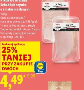 Pikok Od Krajana Schab lub szynka o smaku maślanym