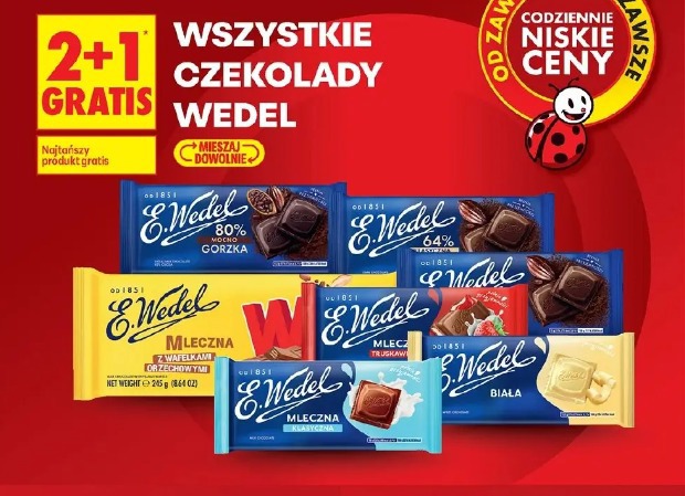 Wszystkie czekolady Wedel