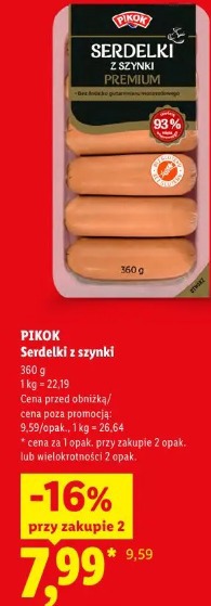 Pikok Serdelki z szynki