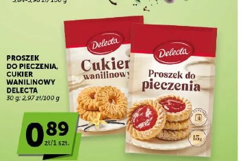 Proszek do pieczenia, cukier wanilinowy Delecta