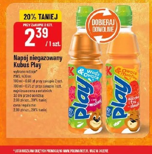 Napój niegazowany Kubus Play