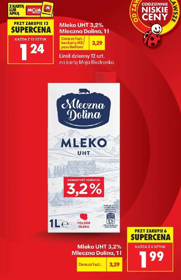 Mleko UHT 3,2% Mleczna Dolina