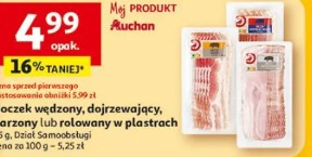 Boczek wędzony, dojrzewający, parzony lub rolowany w plastrach