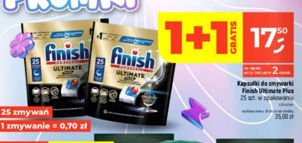 Kapsułki do zmywarki Finish Ultimate Plus