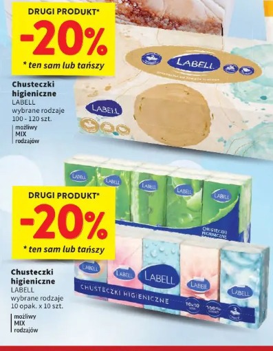 Chusteczki higieniczne Labell
