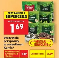 Wszystkie przyprawy w saszetkach Kamis