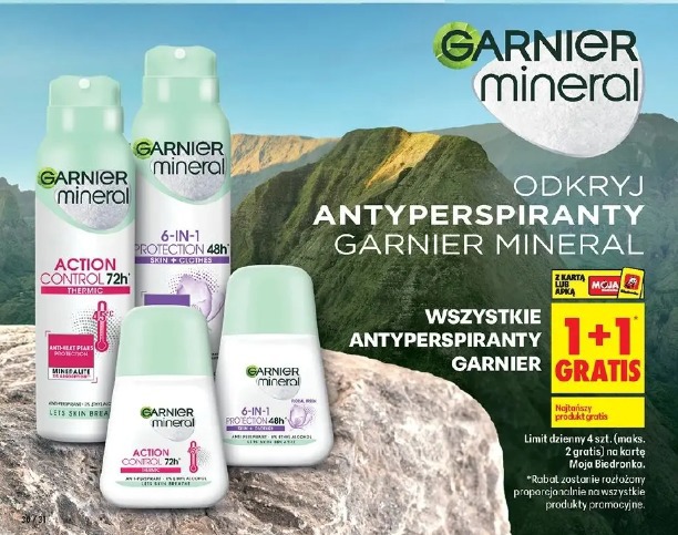 Wszystkie antyperspiranty Garnier