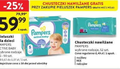 Pieluszki dla dzieci Pampers Active Baby