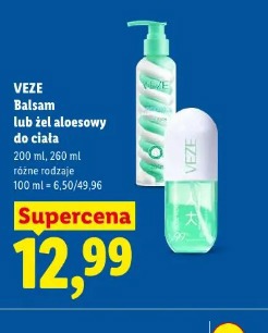 Veze balsam lub żel aloesowy do ciała