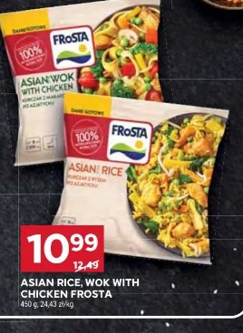 Asian rice, wok with chicken Frosta